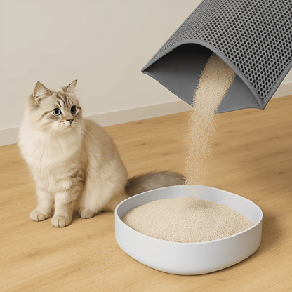 Alfombra recolector de arena para gatos premium